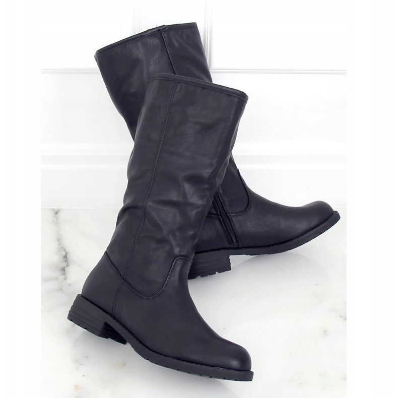 Bottes noires, noires, 1090-PG Noir le noir 1