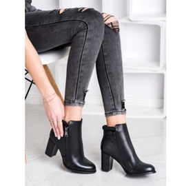 Super Mode Bottes classiques avec une fermeture éclair le noir 3