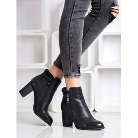 Super Mode Bottes classiques avec une fermeture éclair le noir 4