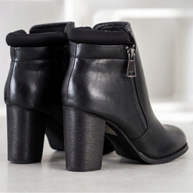 Super Mode Bottes classiques avec une fermeture éclair le noir 1
