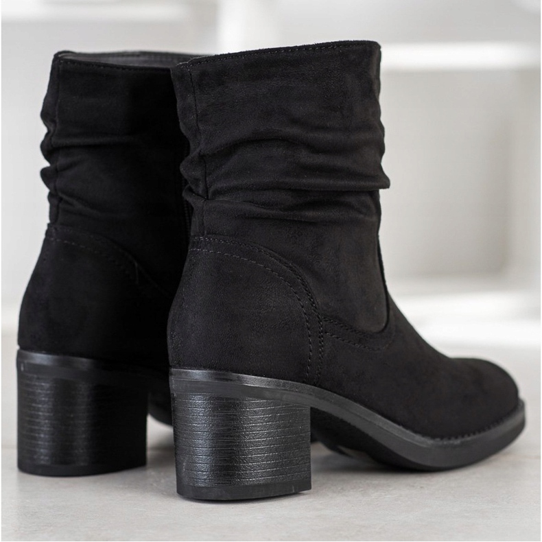 Super Mode Bottes décontractées confortables le noir 1