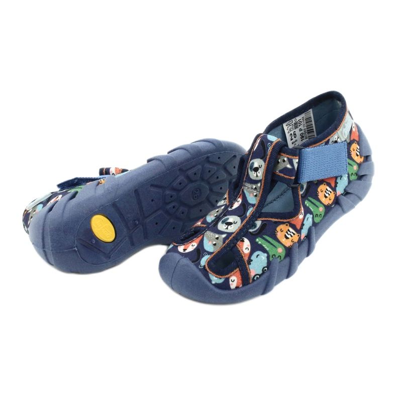 Chaussures enfant Befado 190P101 bleu marine bleu multicolore vert 4