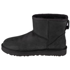 Bottes Ugg W Classic Mini Cuir W 1016558-BLK le noir 1