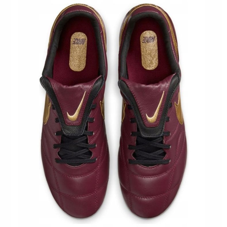 Nike Le Nike Premier Ii Fg M 917803 690 chaussures de football bourgogne, or rouge 1