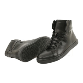 Baskets cuir homme KENT noir Chris 3