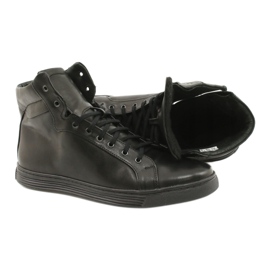 Baskets cuir homme KENT noir Chris 4