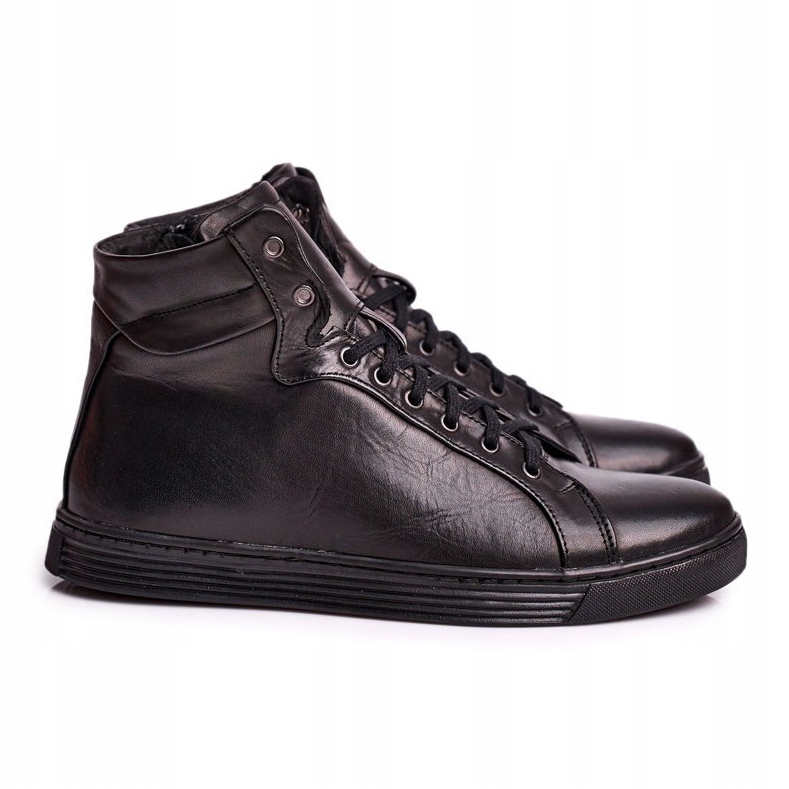 Baskets cuir homme KENT noir Chris 2