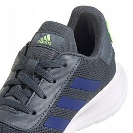 Chaussures enfant Adidas Tensaur Run K gris FV9444 bleu vert 2