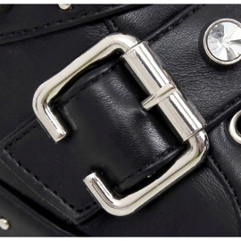 Bottes militaires à clous noirs NS176P Noir le noir 1