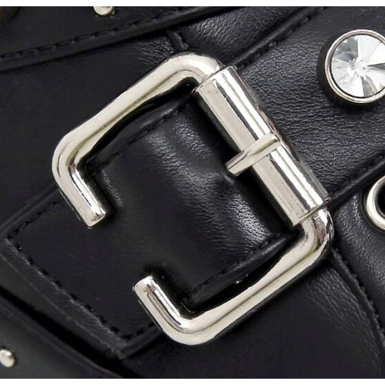 Bottes militaires à clous noirs NS176P Noir 1