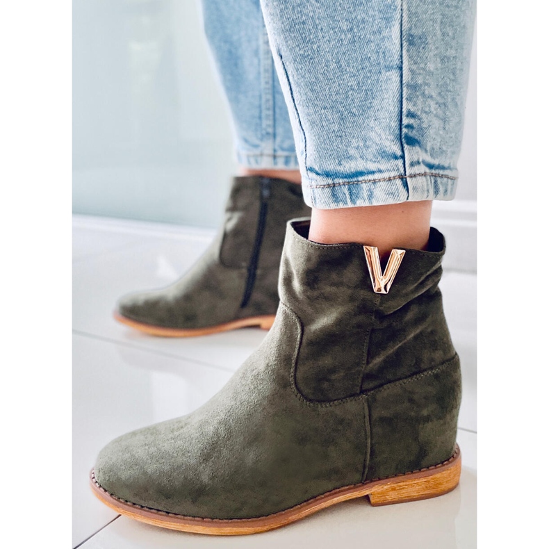 Vert ZT1013 Bottes vertes sur un coin caché 1