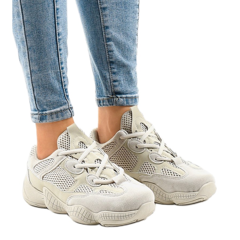 Baskets beiges MS521-8 1