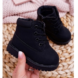 FRROCK Bottes Trappeurs Enfant Noir Dexter le noir 1