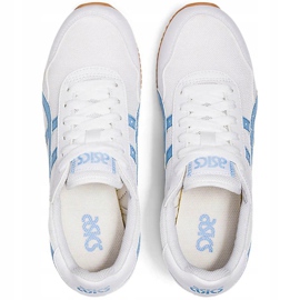 Asics Tiger Runner chaussures pour femmes blanc et bleu 1192A160 102 1