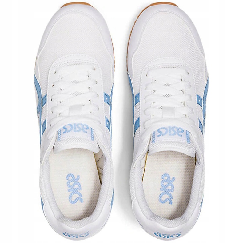 Asics Tiger Runner chaussures pour femmes blanc et bleu 1192A160 102 blanche 1