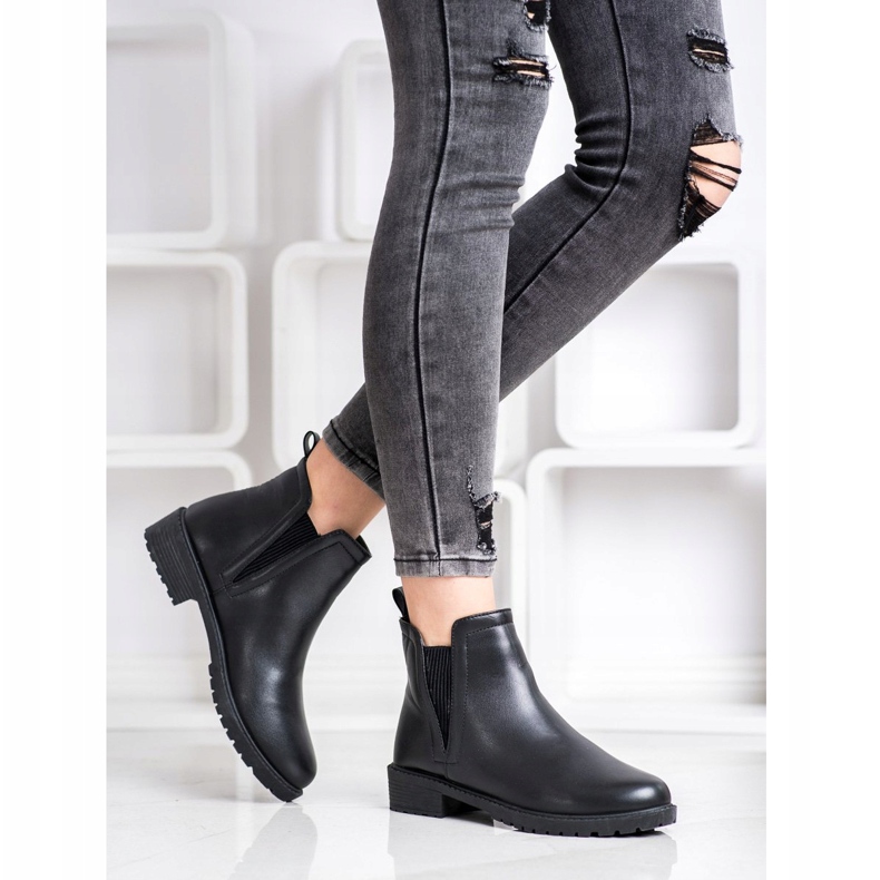 Balada Bottines Chelsea noires chaudes le noir 1