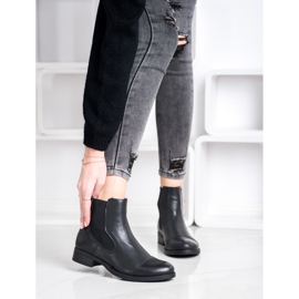 Super Mode Bottines Chelsea classiques le noir 4
