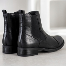 Super Mode Bottines Chelsea classiques le noir 3