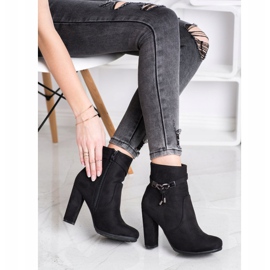 Abloom Bottines en daim élégantes le noir 4