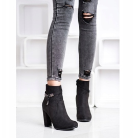 Abloom Bottines en daim élégantes noir 1