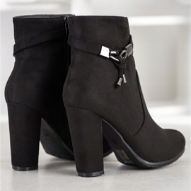 Abloom Bottines en daim élégantes le noir 2