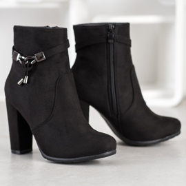 Abloom Bottines en daim élégantes le noir 3