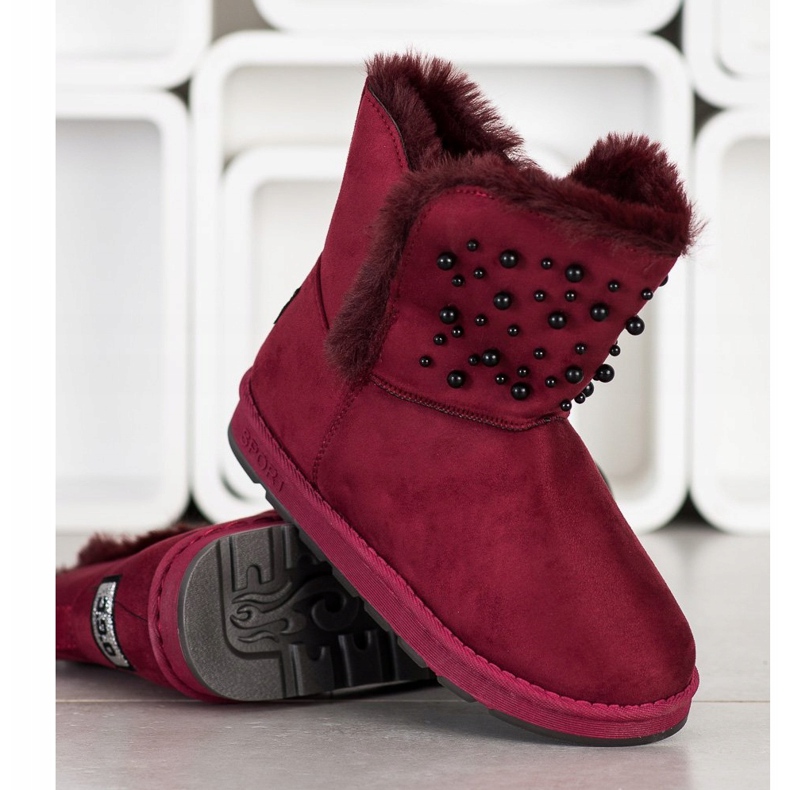 Bona Mukluki avec des perles rouge 1