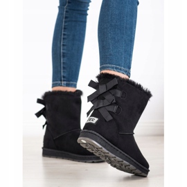 Bona Mukluki noir avec nœuds 1