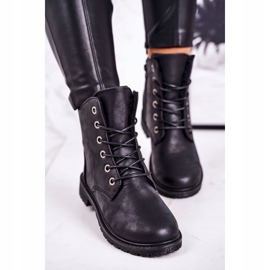 Bottes de travail pour femmes réchauffées avec de la fourrure Noir Mia le noir 2