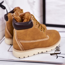 Bottes Chaudes Enfant Trappeurs Caramel Woody multicolore jaune 2