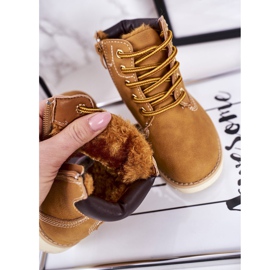 Bottes Chaudes Enfant Trappeurs Caramel Woody multicolore jaune 4
