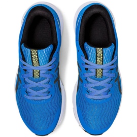 Chaussures de course Asics Patriot 12 Gs Jr 1014A139 401 le noir bleu 1