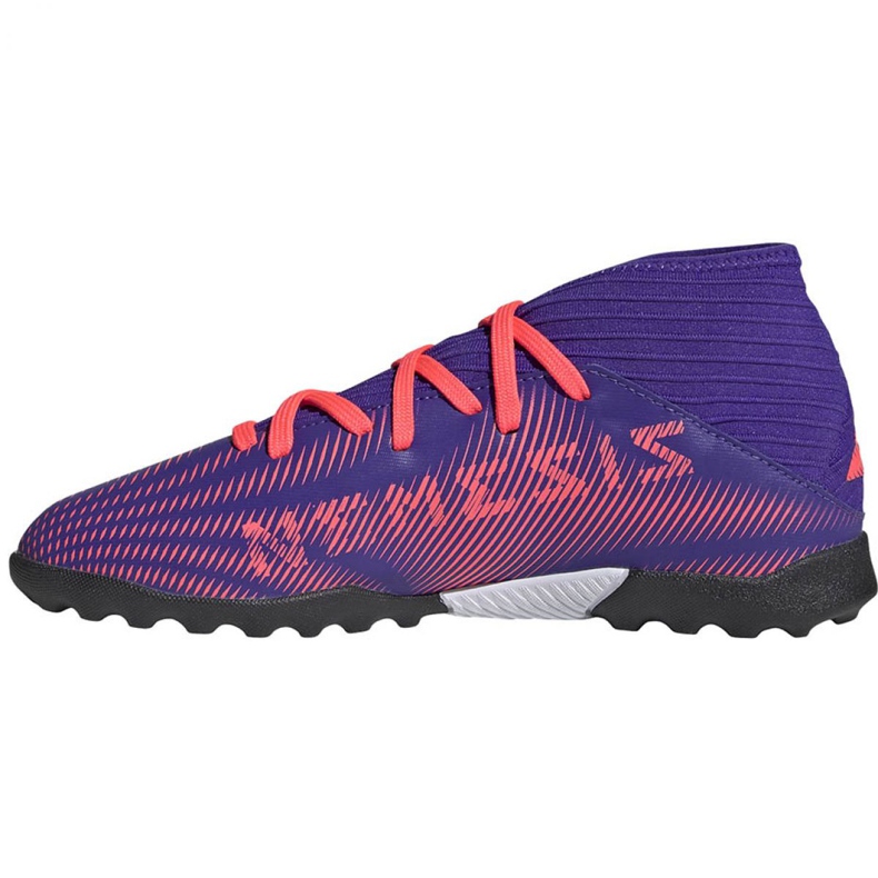 Chaussures de foot Adidas Nemeziz.3 Tf Jr EH0576 orange, violet, rose violet 2