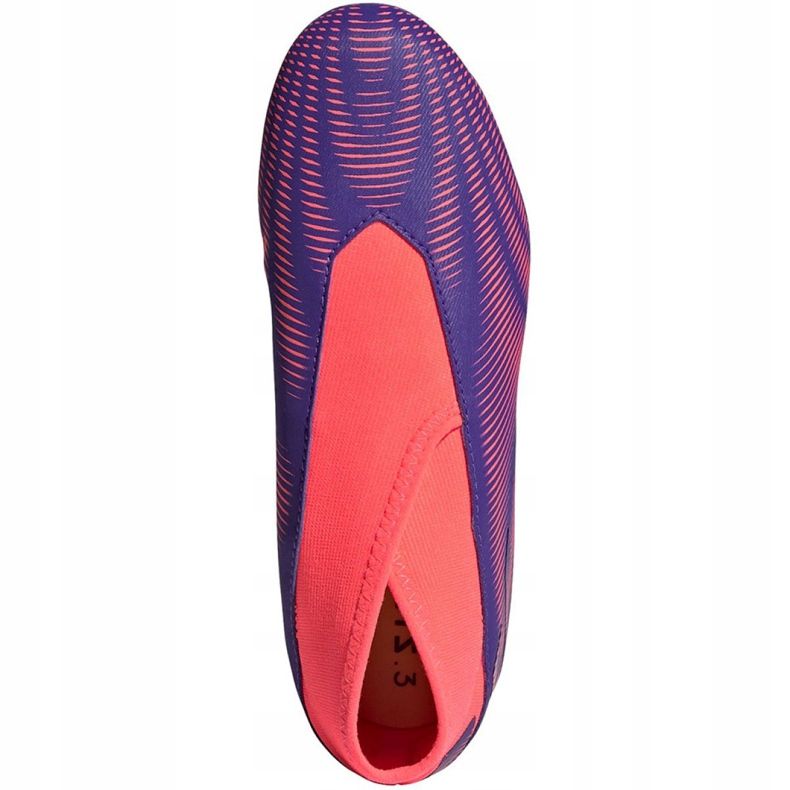 Chaussures de football Adidas Nemeziz.3 Ll Fg Jr EH0583 orange, violet, rose violet 1