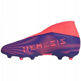 Chaussures de football Adidas Nemeziz.3 Ll Fg Jr EH0583 violet orange, violet, rose 2