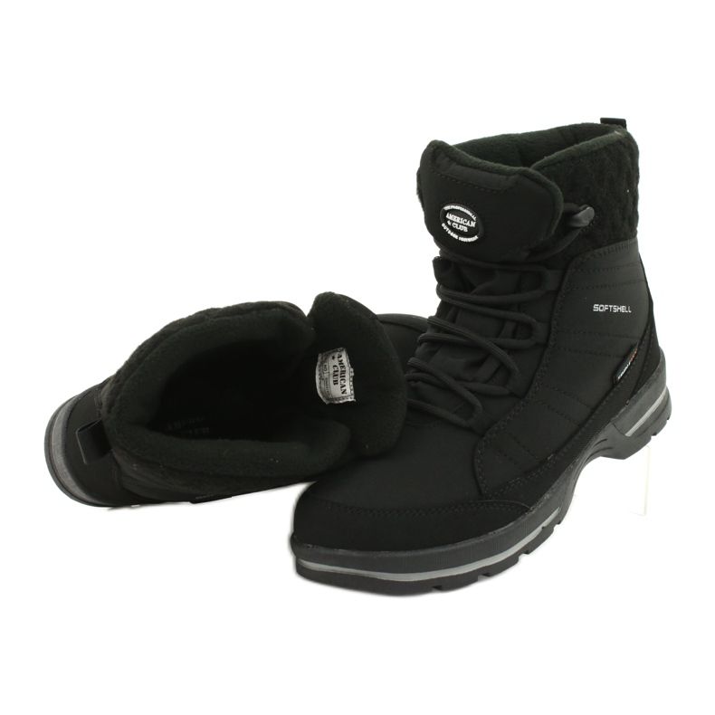 Bottes de neige softshell avec membrane American Club SN02 / 20 noir 4