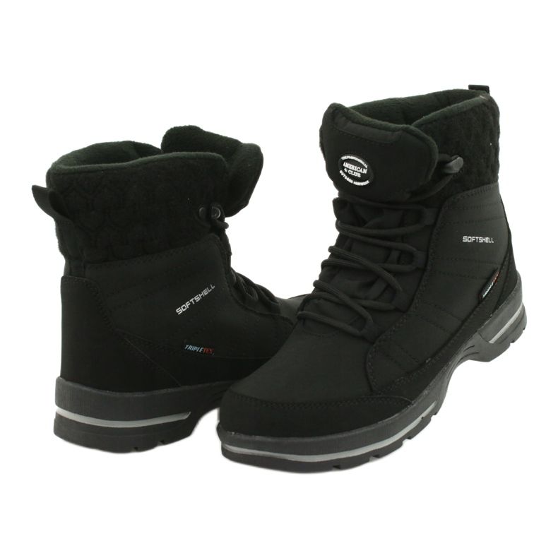 Bottes de neige softshell avec membrane American Club SN02 / 20 noir le noir 3