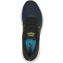 Chaussures de course pour hommes Asics Gel Phoenix 9 T822N 400 le noir bleu marin jaune 1