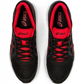 Chaussures de course pour hommes Asics Jolt 2 noir et rouge 1011A167 005 le noir 1