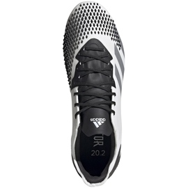 Chaussures de foot Adidas Predator 20.2 Fg FW9199 blanche 1