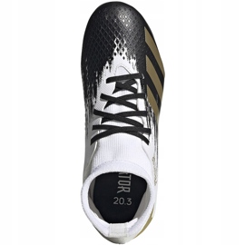 Chaussures de foot Adidas Predator 20.3 Fg Junior FW9215 blanche blanche 1 Chaussures de foot Adidas Predator 20.3 Fg Junior FW9215 blanche blanche 1