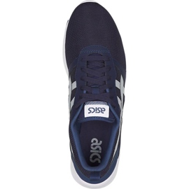 Chaussures pour hommes Asics Lyte Jogger bleu marine H832N 5896 blanc 1