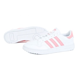 Chaussures Adidas Team Court Jr EG9089 blanc noir 1