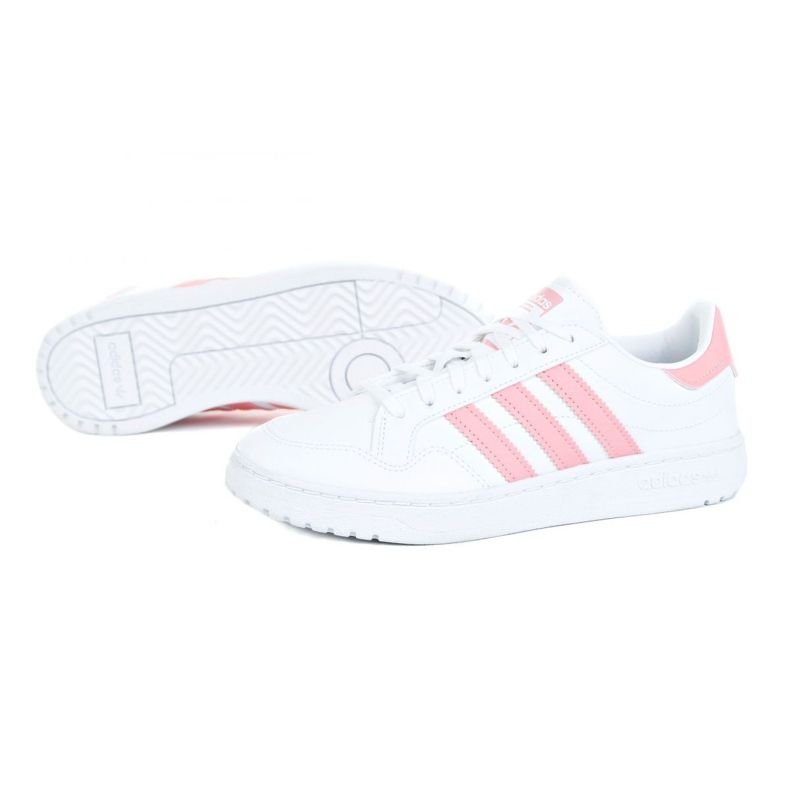 Chaussures Adidas Team Court Jr EG9089 blanc noir 1