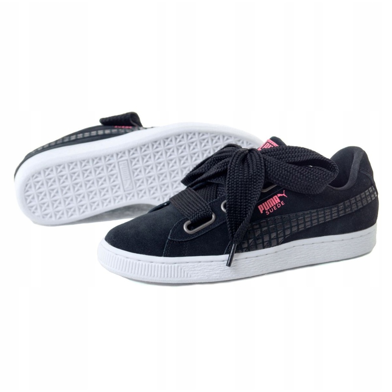 Puma Suede Heart Street 2 W 366780 01 noir rose 1