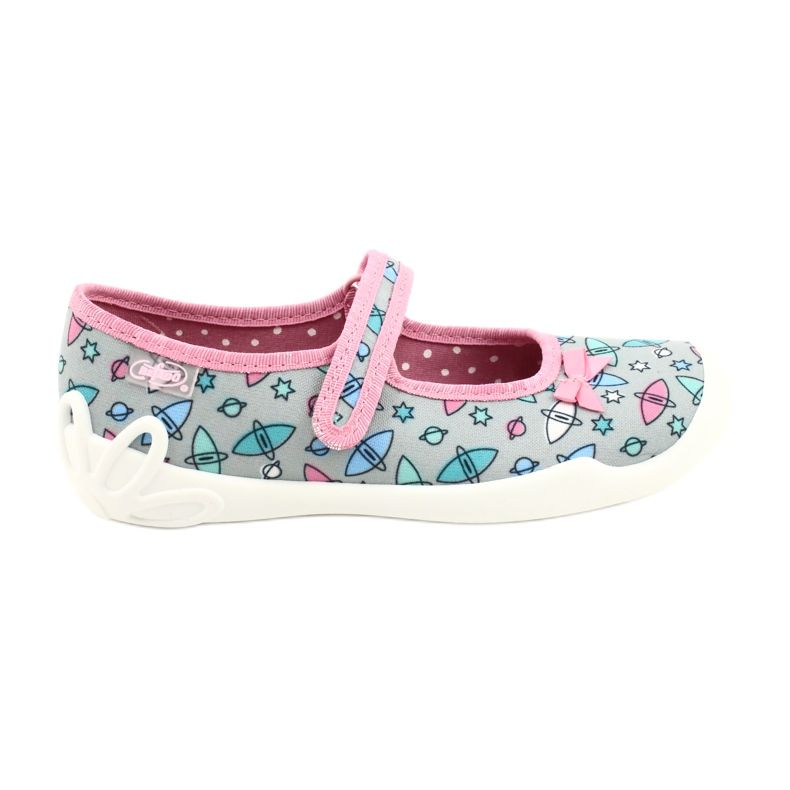 Chaussures pour enfants Befado 114Y409 bleu rose gris 1