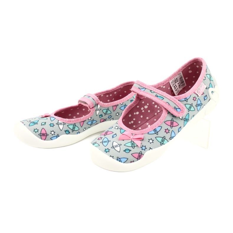 Chaussures pour enfants Befado 114Y409 bleu rose gris 3