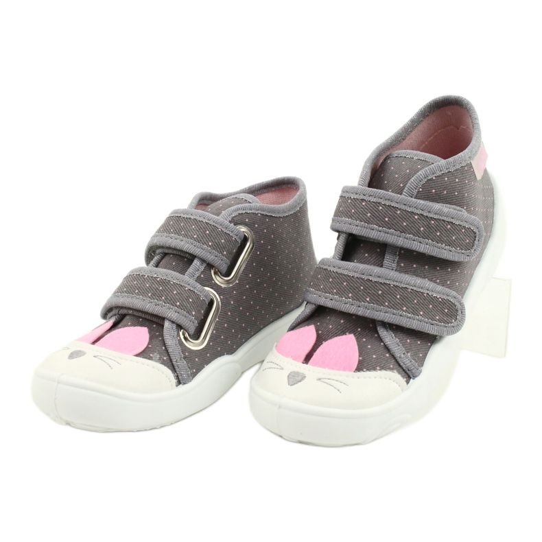 Chaussures enfant Befado 212P059 rose gris 3