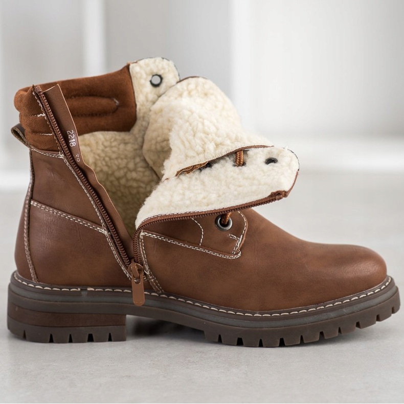 Super Mode Trappeurs confortables brun 1