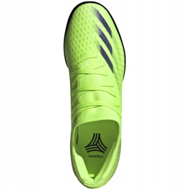 Adidas X Ghosted.3 Tf chaussures de football vert EG8202 1